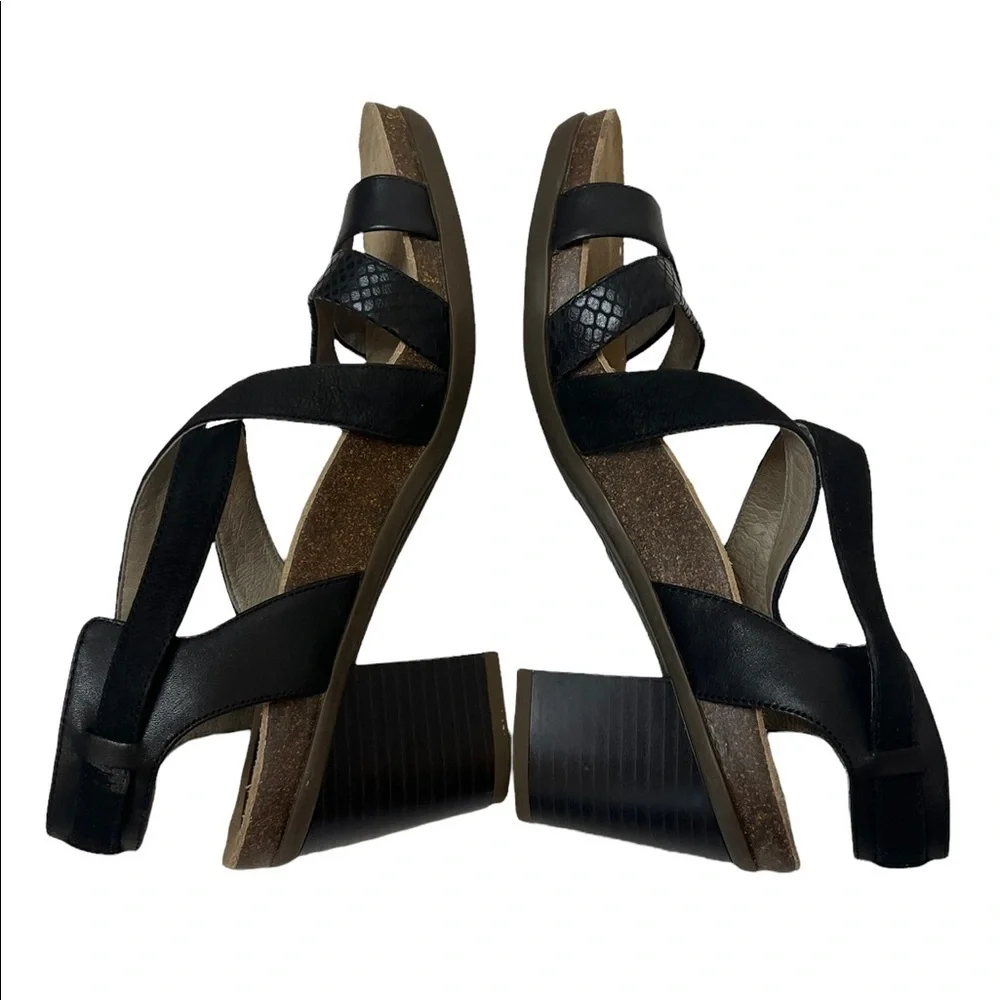 ABEO Black Biana Bio System‎ Comfort Sandals